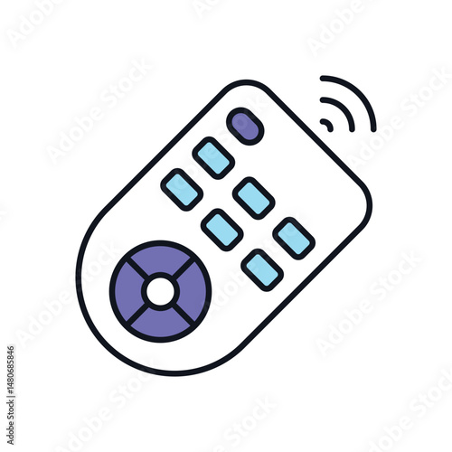 Remote Control Vector icon