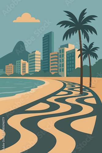 Tropical Geometry: AI Plays with Copacabana's Patterns