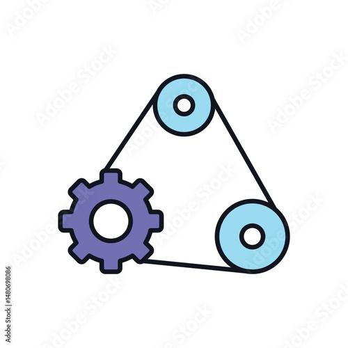 Gear  Vector icon