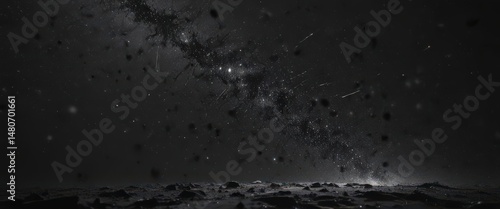 Brilliant starlight scattered across inky black, cosmic dust,  magical,  pattern,  sky