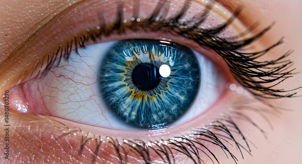 Fototapeta premium close up of human eye