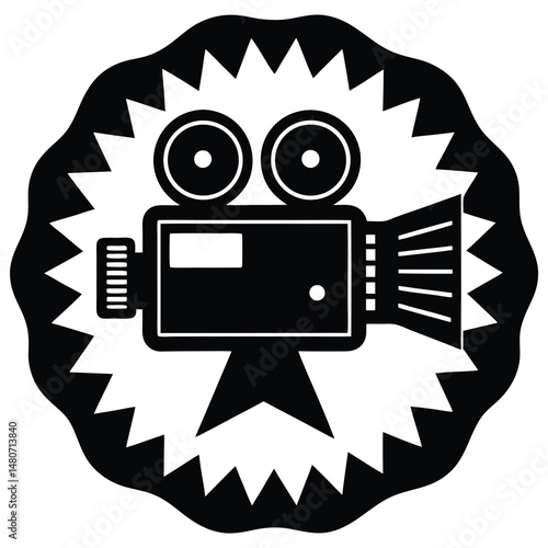 Movie camera vector