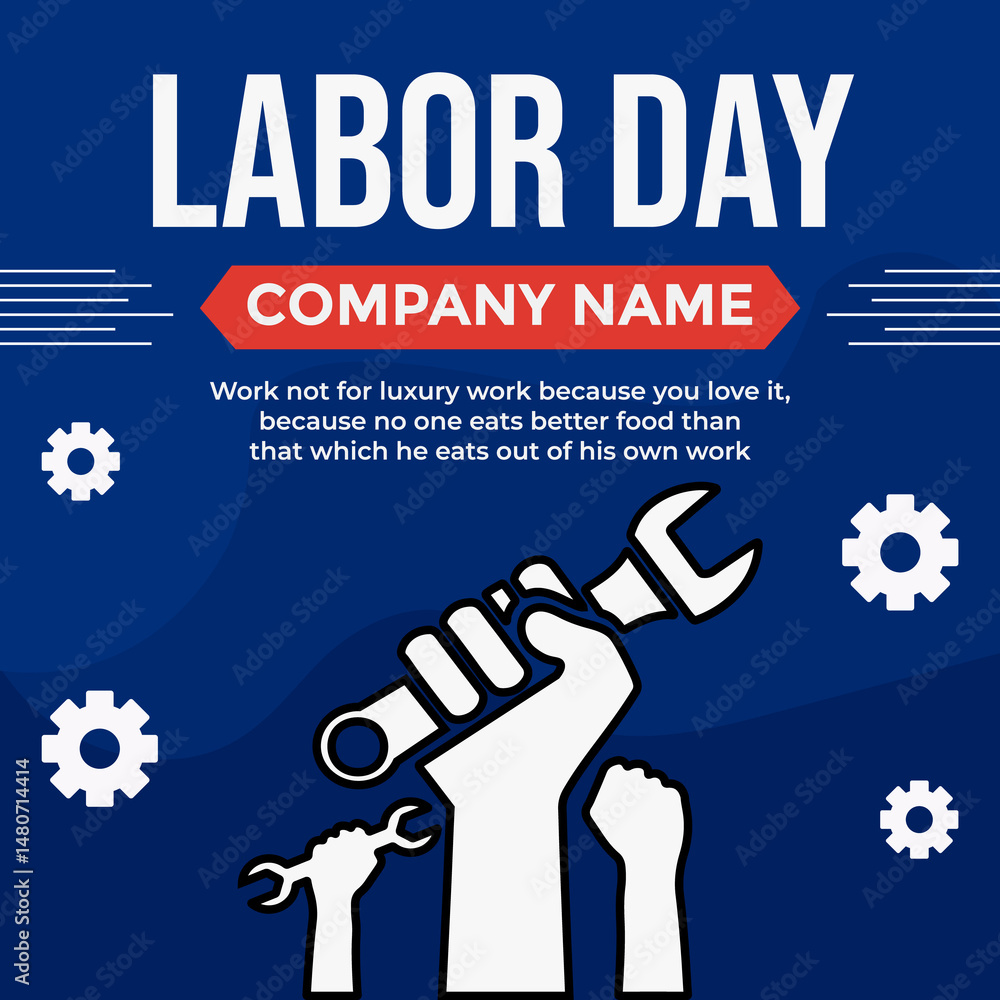 Fototapeta premium Labor day background design template graphic or banners illustrations