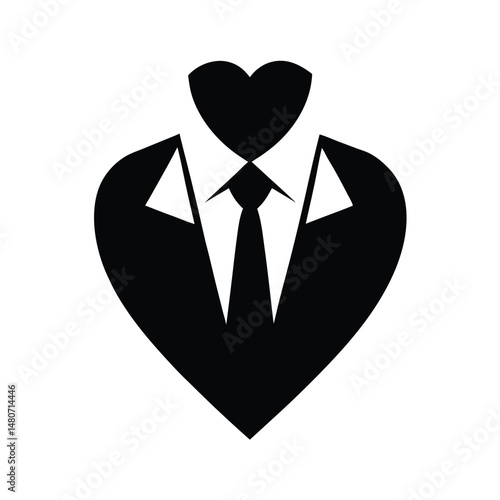 Formal Wear Symbols Black and White.
