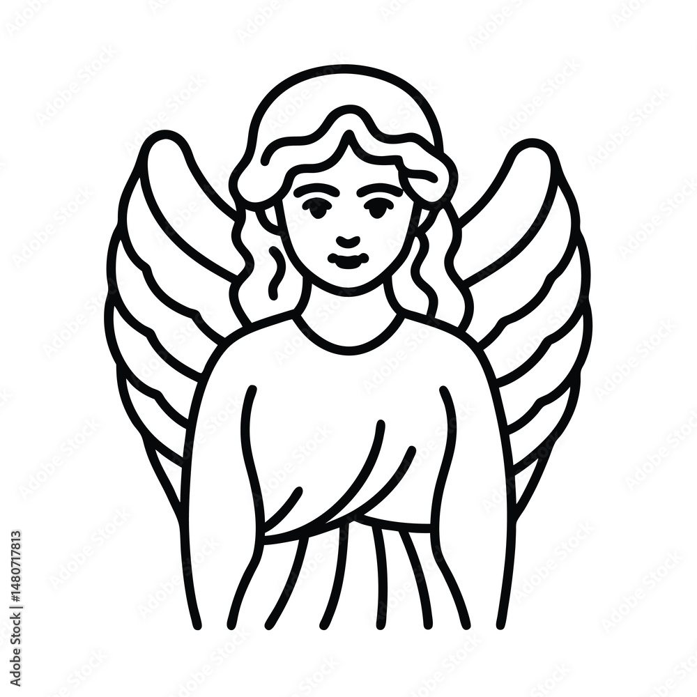 Fototapeta premium angel with wings