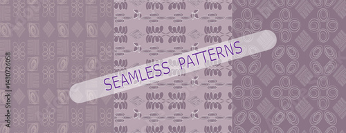A background-free pattern of simple geometric elements in Scandinavian style in soft pastel tones