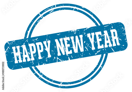 happy new year stamp