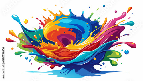  Symbolizing spontaneity and artistic freedom, the paint splash reflects the bold spirit of expression. It transforms any layout into a canvas of emotion and vibrant movement.








