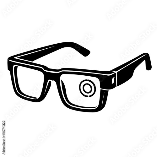 Simple Smart Glasses Clipart