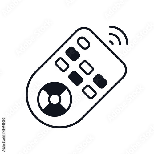 Remote Control Vector icon