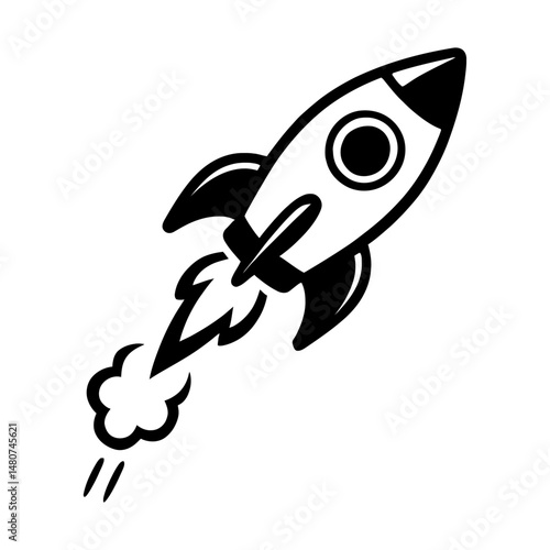 Liftoff: A Powerful Illustration Of A Rocket Launching Skyward, Symbolizing Progress, Ambition, Space Exploration, Or New Beginnings