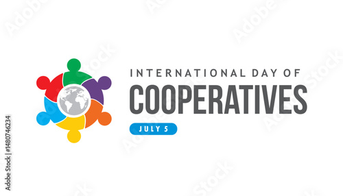 international day of cooperatives vector concept design
