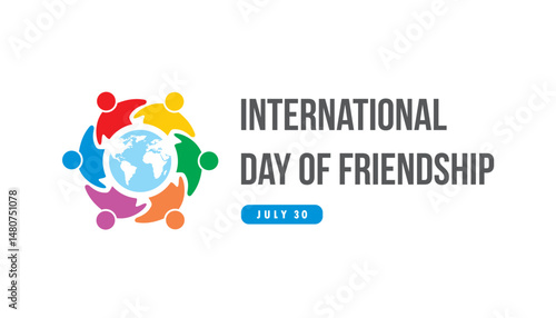 international day of friendship vector concept design
