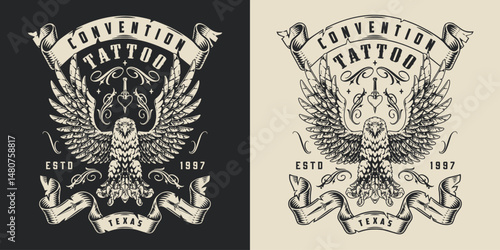 Eagle design for a tattoo convention