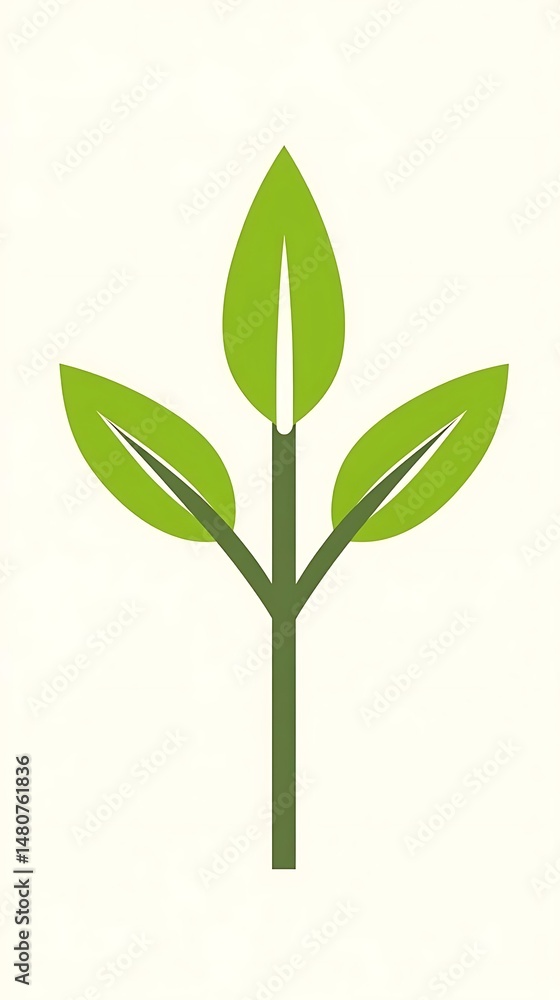 Fototapeta premium Young plant growth, studio shot
