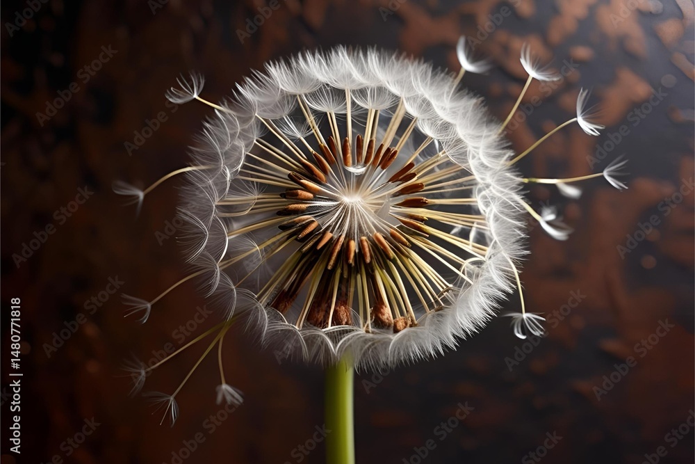 Fototapeta premium dandelion isolated on solid background