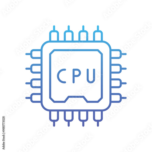 Processor Vector icon