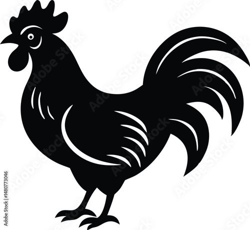 rooster mascot chicken vector