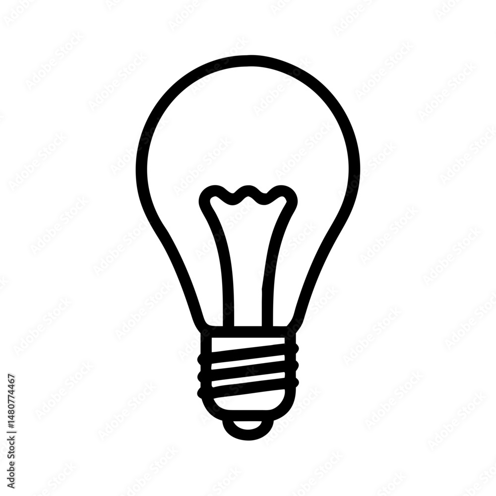 Icon of a Light Bulb Icon of a Light Bulb