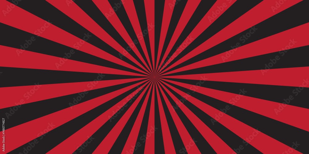 Fototapeta premium Sunburst Modern retro vintage sunrise sunbeam element spiral striped. Spiral starburst and striped pattern abstract geometric retro sunrays line wavy texture. 