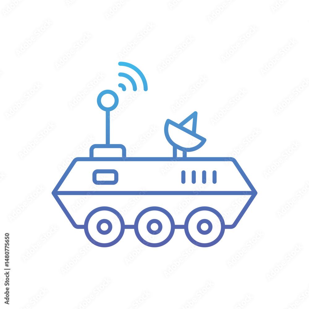 Space Rover Vector icon Space Rover Vector icon