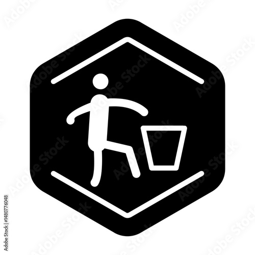 Littering in Park Icon