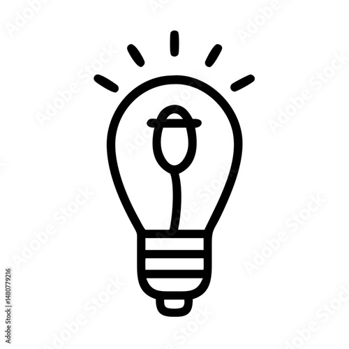 Icon of a Light Bulb