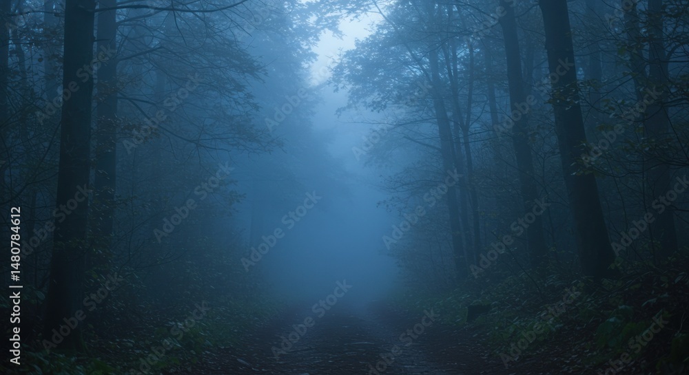 Fototapeta premium Misty forest path