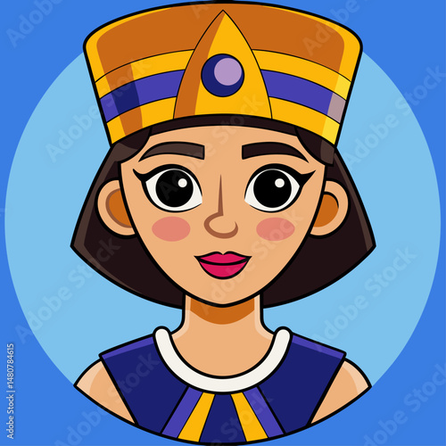 Egyptian woman illustration