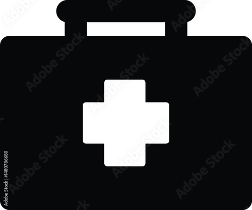 first aid kit isloated on a white background