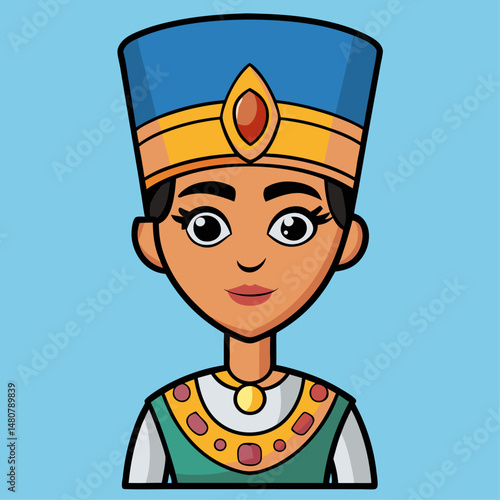 Egyptian woman illustration