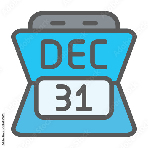 Canvas Print December 31 Icon