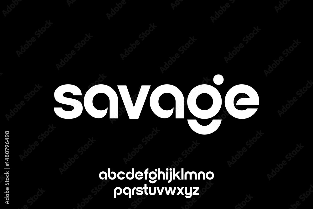 word of savage . modern minimalist clean alphabet font. lowercase bold typography vector illustration design
word of savage . modern minimalist clean alphabet font. lowercase bold typography vector illustration design