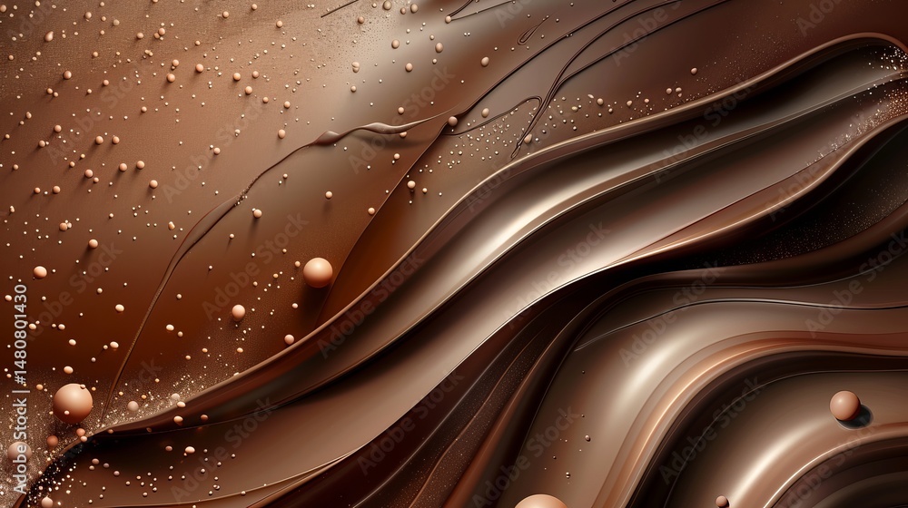 Obraz premium Abstract poster for World Chocolate Day July 7