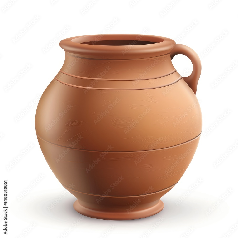 Illustration of a traditional earthenware jug. Illustration of a traditional earthenware jug.