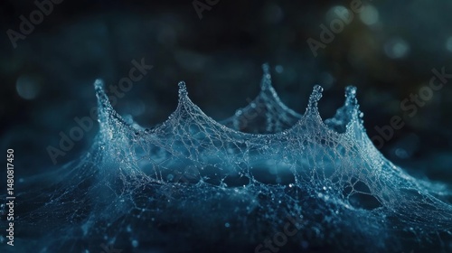 Dew kissed spiderweb intricate nature macro photography