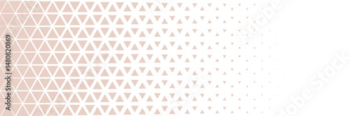 Geometric halftone triangle Background in beige color. Minimalistic grid pattern. Great for eco branding, header, packaging, web design, business card, aesthetic theme banner