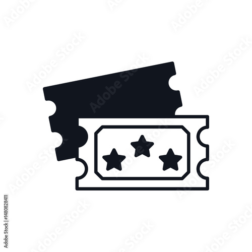 Ticket  Vector icon