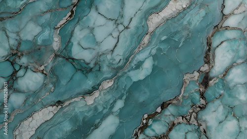 Aqua onyx marble with translucent layers and flowing patterns