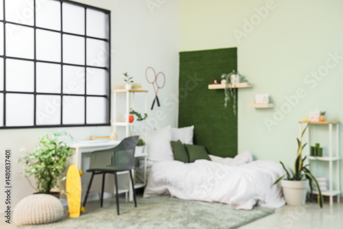 Interior of student's room ...