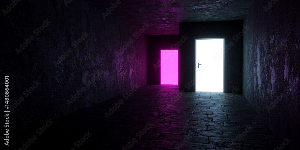 Portal of Dreams Hallway with Luminescent Doors Symbolic Journey Future Pathways Inner Realms Mysterious Journey Portal of Dreams Hallway with Luminescent Doors Symbolic Journey Future Pathways Inner Realms Mysterious Journey