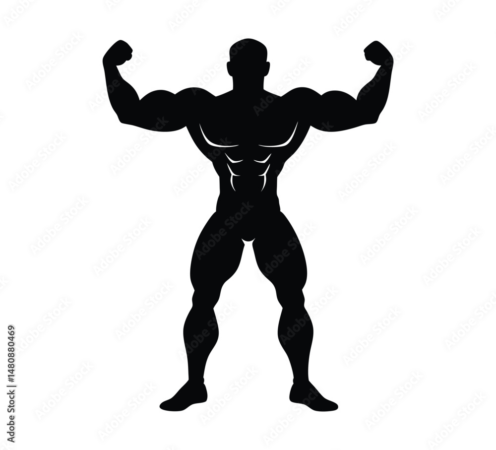 Muscle Clean silhouette vector , Muscular bodybuilder vector silhouette, Muscle Clean silhouette vector , Muscular bodybuilder vector silhouette,