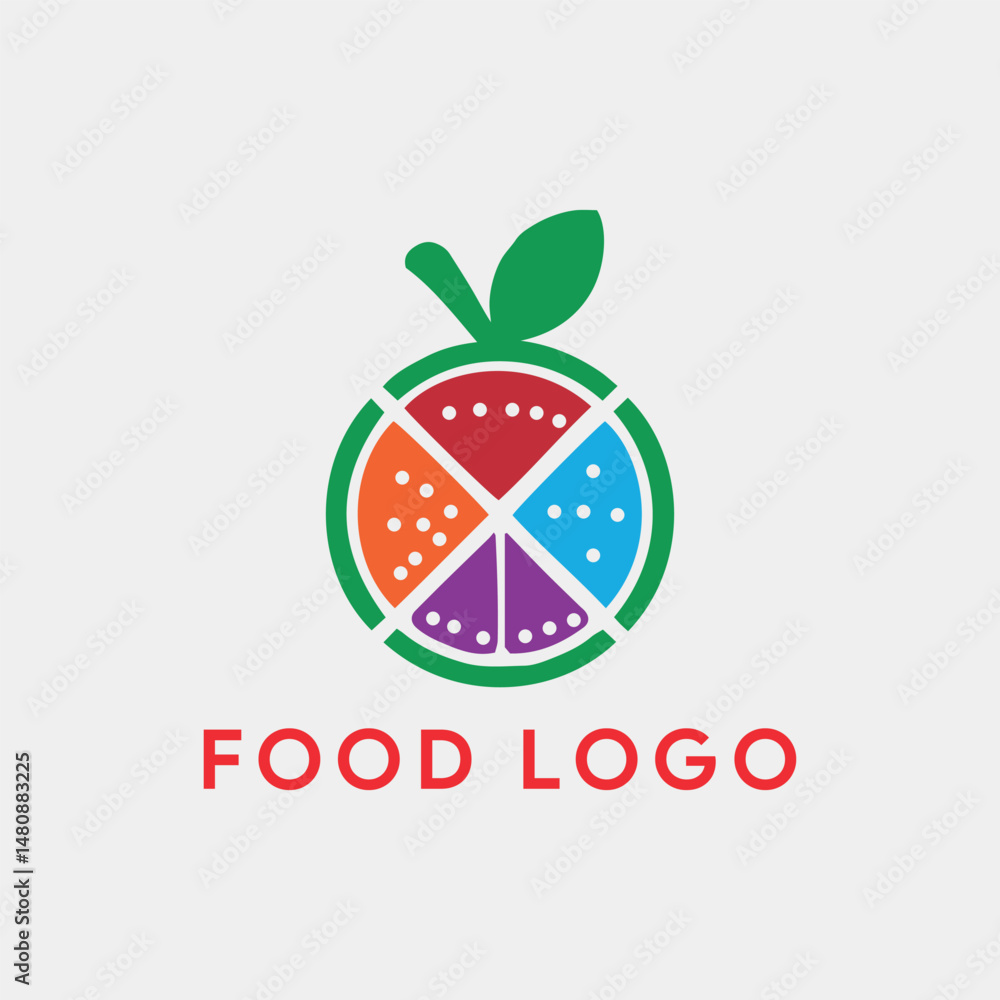 vegetarian food restaurant logo design vector vegetarian food restaurant logo design vector