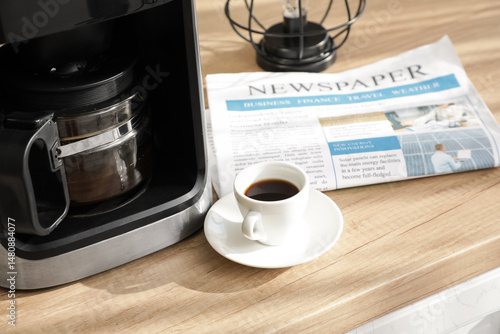 Modern coffee machine with ...