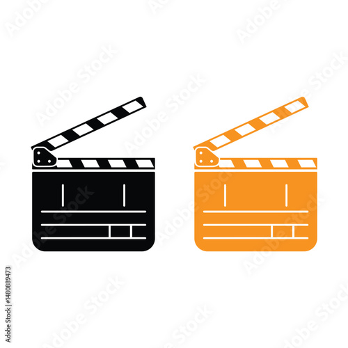 Film Clapboard Icon Vector Design.