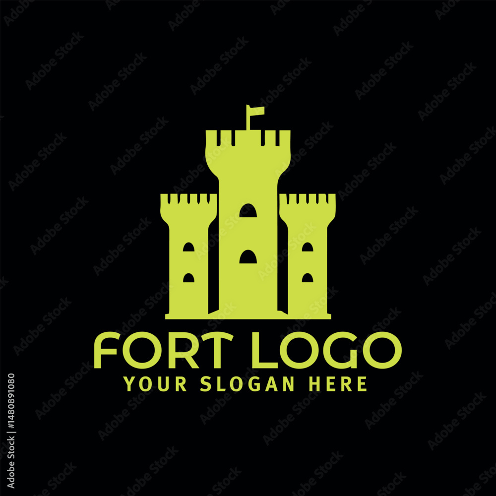 fortress castle logo design vector fortress castle logo design vector