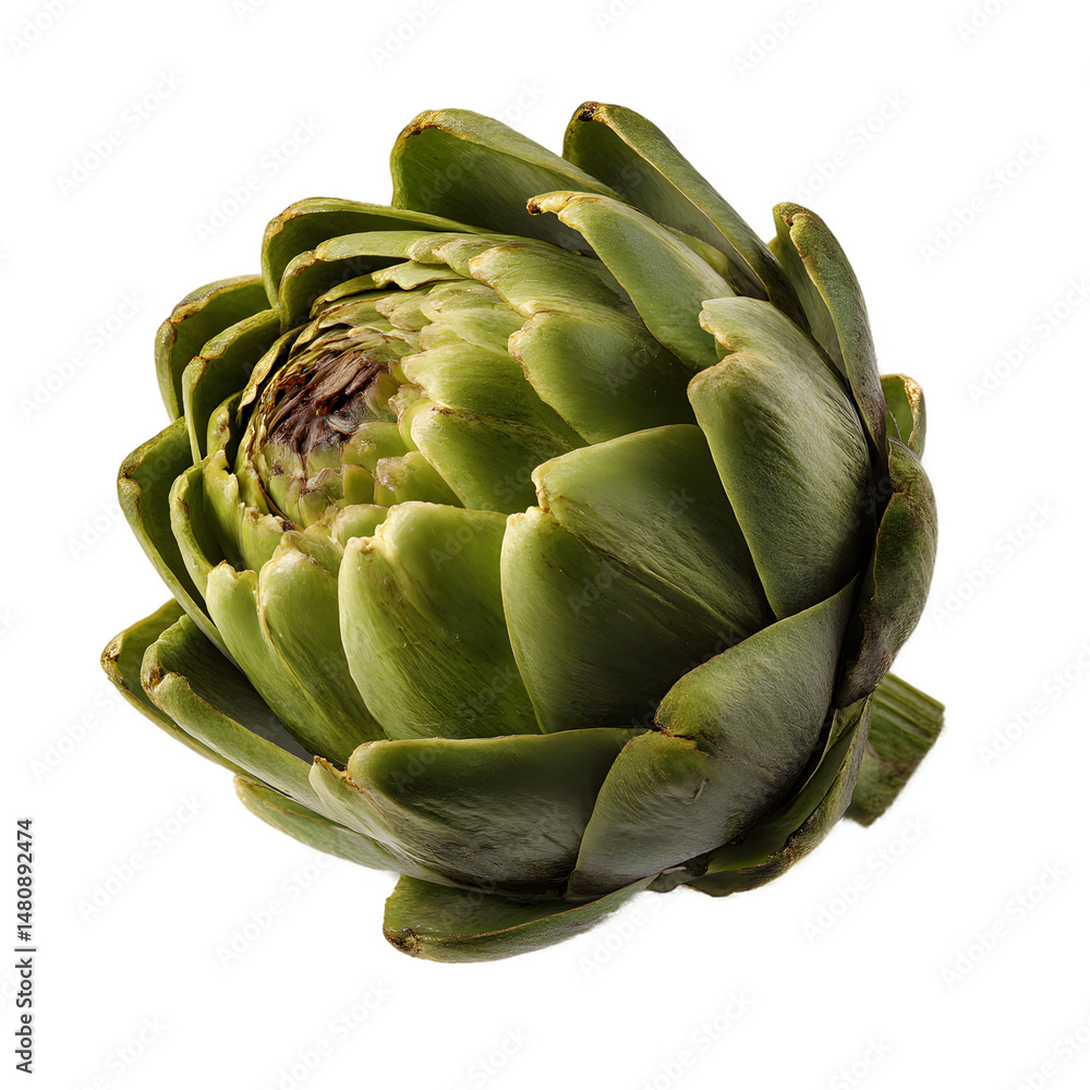 Fototapeta premium Fresh Artichoke A Culinary Delight - Vibrant Green Vegetable