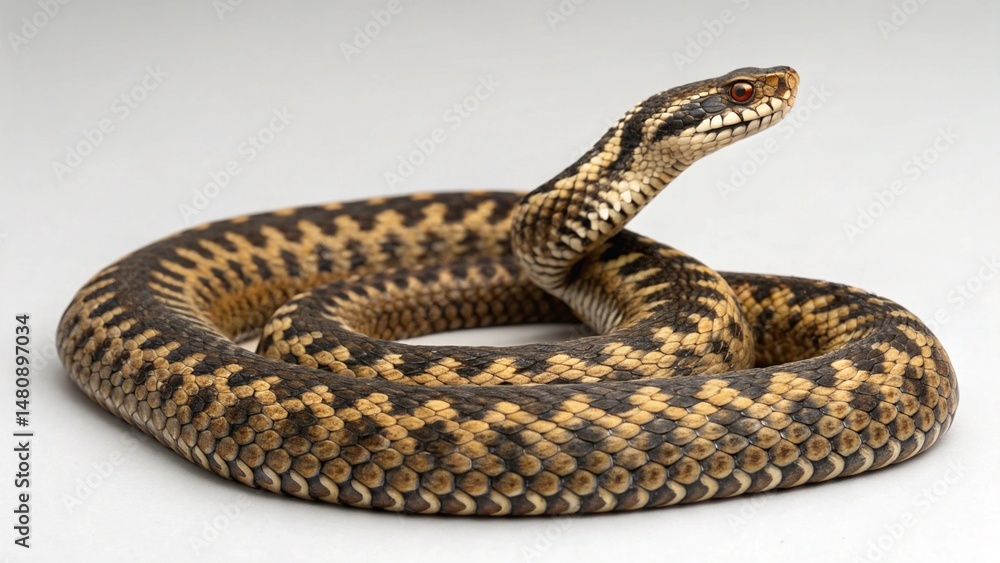 Obraz premium Common European Adder on studio background