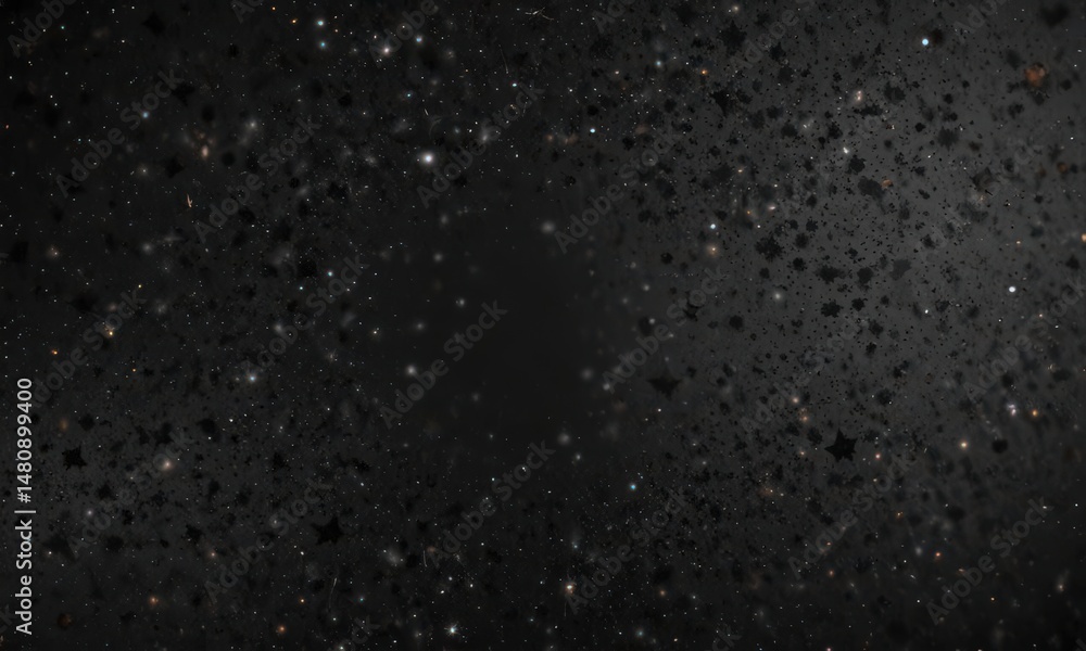Obraz premium Inky black canvas dotted with diamond-like stars , shine, starry night, light