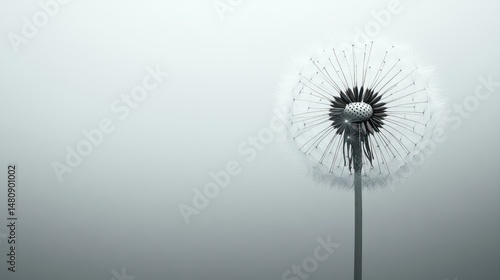 Wallpaper Mural Misty dandelion Torontodigital.ca